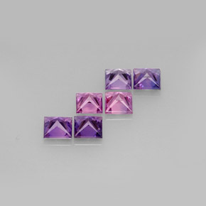 Achetez naturel ct multicolore saphir gems, carré, en provenance tanzanie chez gemselect. en stock, livraison internationale!
