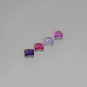 Achetez naturel ct multicolore saphir gems, carré, en provenance tanzanie chez gemselect. en stock, livraison internationale!