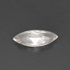 Saphir blanc naturelle marquise, 0,57 ct, VVS