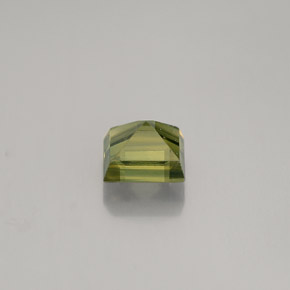 Saphir vert naturelle carré, 0,78 ct, VS