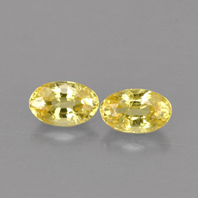 Achetez naturel ct jaune saphir gems, coupe ovale, en provenance sri lanka (ceylan) chez gemselect. en stock, livraison internationale!