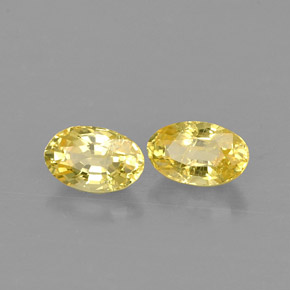 Achetez naturel ct jaune saphir gems, coupe ovale, en provenance sri lanka (ceylan) chez gemselect. en stock, livraison internationale!