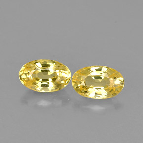Achetez naturel ct jaune saphir gems, coupe ovale, en provenance sri lanka (ceylan) chez gemselect. en stock, livraison internationale!