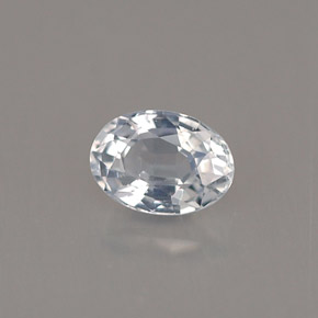 Saphir blanc naturelle coupe ovale, 0,69 ct, VVS