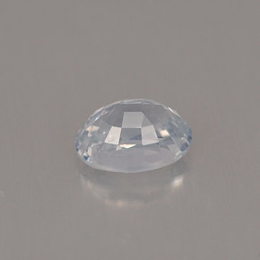 Saphir blanc naturelle coupe ovale, 0,69 ct, VVS