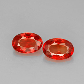 Achetez naturel ct orange saphir gems, coupe ovale, en provenance tanzanie (songea) chez gemselect. en stock, livraison internationale!
