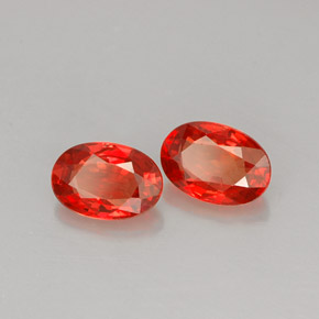 Achetez naturel ct orange saphir gems, coupe ovale, en provenance tanzanie (songea) chez gemselect. en stock, livraison internationale!