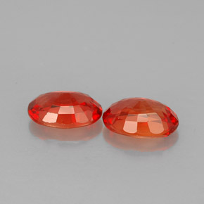 Achetez naturel ct orange saphir gems, coupe ovale, en provenance tanzanie (songea) chez gemselect. en stock, livraison internationale!