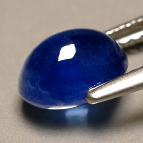 Saphir bleue naturelle transparent, 2,08 ct, transparent / translucide