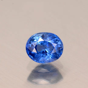 Saphir bleue naturelle coupe ovale, 0,58 ct, VS