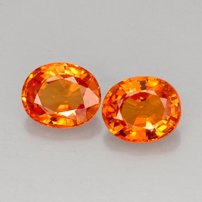 Achetez naturel ct orange saphir gems, coupe ovale, en provenance tanzanie (songea) chez gemselect. en stock, livraison internationale!