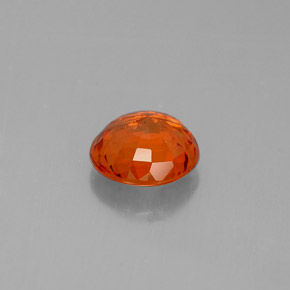 Saphir orange naturelle coupe roude, 1,28 ct, VS