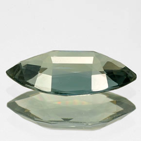 Saphir vert naturelle marquise, 1,92 ct, IF