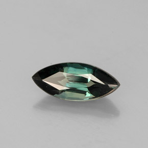 Saphir vert naturelle marquise, 1,16 ct, VVS-VS