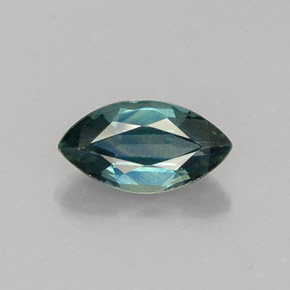 Saphir vert naturelle marquise, 1,08 ct, VVS