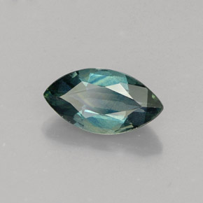 Saphir vert naturelle marquise, 1,08 ct, VVS