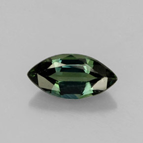 Saphir vert naturelle marquise, 1,05 ct, VS