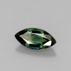 Saphir vert naturelle marquise, 1,05 ct, VS