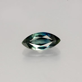 Saphir vert naturelle marquise, 1,03 ct, VVS