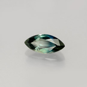 Saphir vert naturelle marquise, 1,03 ct, VVS