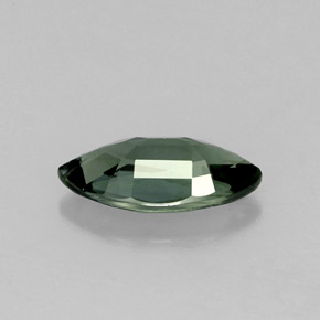 Saphir vert naturelle marquise, 0,76 ct, VVS-VS