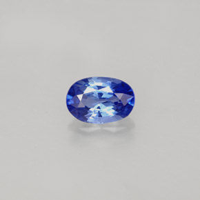 Saphir bleue naturelle coupe ovale, 0,61 ct, VVS