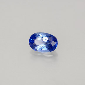 Saphir bleue naturelle coupe ovale, 0,61 ct, VVS