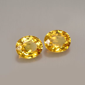 Achetez naturel ct jaune saphir gems, coupe ovale, en provenance tanzanie (songea) chez gemselect. en stock, livraison internationale!