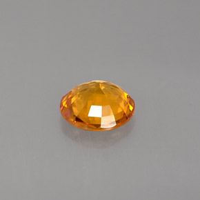 Saphir orange naturelle coupe roude, 1,07 ct, VVS-VS