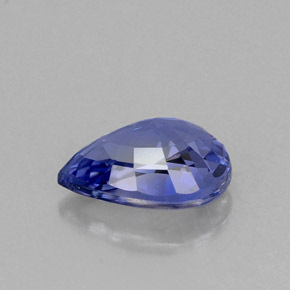 Saphir bleue naturelle en forme de poire, 0,99 ct, VVS-VS