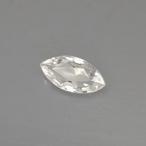 Saphir blanc naturelle marquise, 0,49 ct, VVS