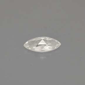 Saphir blanc naturelle marquise, 0,49 ct, VVS