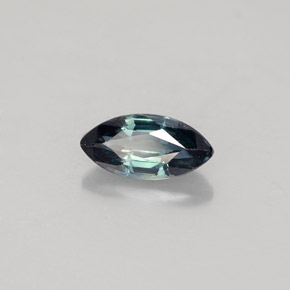 Saphir vert naturelle marquise, 0,73 ct, VVS-VS
