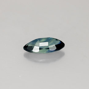 Saphir vert naturelle marquise, 0,73 ct, VVS-VS