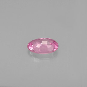Saphir rose naturelle coupe ovale, 0,60 ct, VS