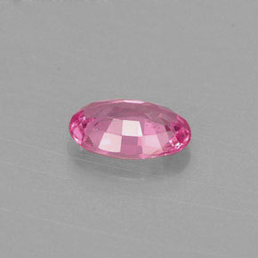 Saphir rose naturelle coupe ovale, 0,59 ct, VS