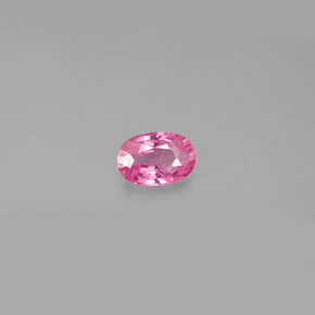 Saphir rose naturelle coupe ovale, 0,59 ct, VS