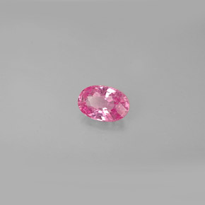 Saphir rose naturelle coupe ovale, 0,59 ct, VS