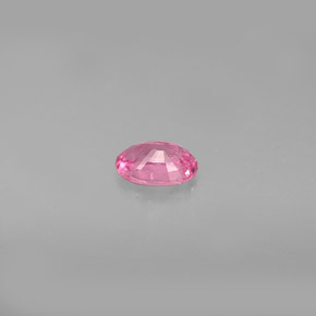 Saphir rose naturelle coupe ovale, 0,59 ct, VS