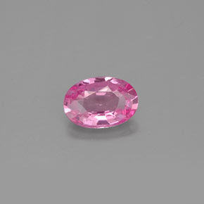 Saphir rose naturelle coupe ovale, 0,57 ct, VVS-VS