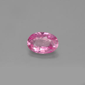 Saphir rose naturelle coupe ovale, 0,57 ct, VVS-VS