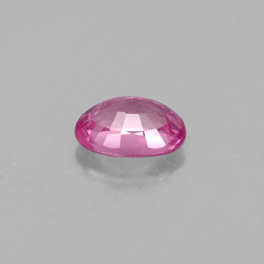 Saphir rose naturelle coupe ovale, 0,46 ct, VS