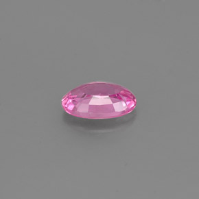 Saphir rose naturelle coupe ovale, 0,54 ct, VS