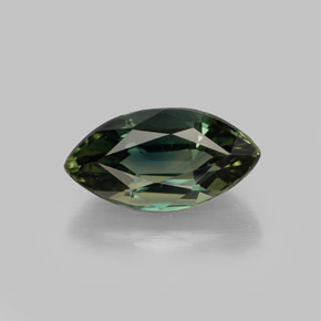 Saphir vert naturelle marquise, 1,80 ct, VVS