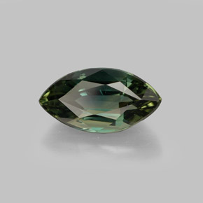 Saphir vert naturelle marquise, 1,80 ct, VVS