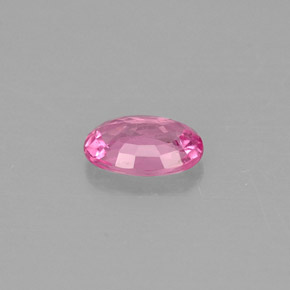 Saphir rose naturelle coupe ovale, 0,56 ct, VS