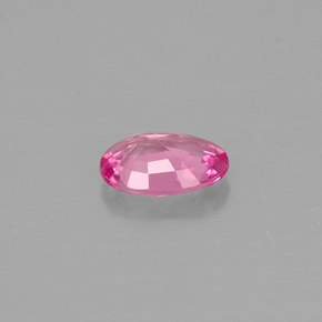 Saphir rose naturelle coupe ovale, 0,48 ct, VS