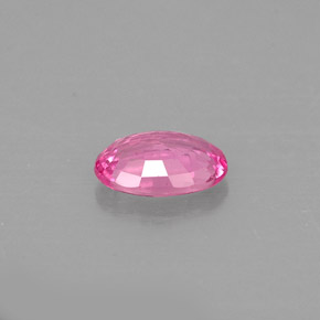 Saphir rose naturelle coupe ovale, 0,53 ct, VS