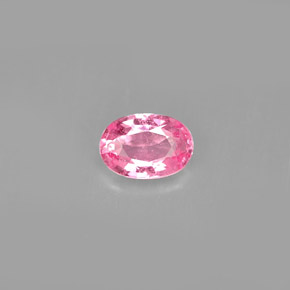 Saphir rose naturelle coupe ovale, 0,59 ct, VS