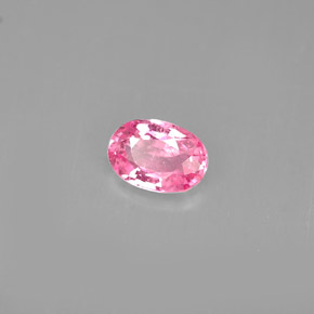 Saphir rose naturelle coupe ovale, 0,59 ct, VS
